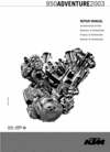 Thumbnail KTM 950 ADVENTURE ENGINE COMPLETE OFFICIAL FACTORY SERVICE / REPAIR / WORKSHOP MANUAL 