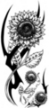 Thumbnail 3 x Tattoo flashes - Sunflower