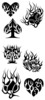 Thumbnail 7 x Tattoo flashes - Ace of spades - Hearts