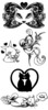 Thumbnail 5 x Tattoo flashes - Cats