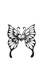 Thumbnail Tattoo flash - Butterfly with heart
