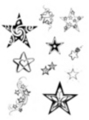 Thumbnail 10 x Tattoo flashes -  Little Stars