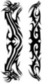 Thumbnail 2 x Tattoo flashes - Tribal Dragons
