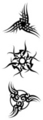 Thumbnail 3 x Tattoo flashes - tribal Triskell