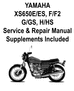Thumbnail 1977-1981 Yamaha XS650 Pro Service Manual w/ Supplements