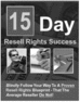 Thumbnail 15 days resell rights success
