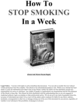 Thumbnail how to stop smoking in a week