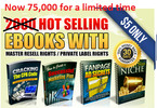 Thumbnail 75,000 HOT Selling High Quality Ebooks with mmr plr