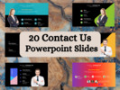 Thumbnail 20 Editable Contact Us Powerpoint Slides