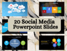 Thumbnail 20 Editable Social Media Powerpoint Slides