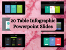 Thumbnail 20 Editable Table Infographics Powerpoint Slides