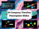 Thumbnail 20 Editable Company Timeline Powerpoint Slides