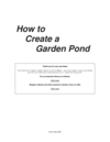 Thumbnail How to create a garden pond