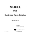 Thumbnail Aero Commander Model 112 PARTS CATALOG Serial 1to 25 
