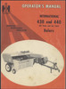 Thumbnail IH INTERNATIONAL 430 440 BALER OWNER OPS INSTRUCTION MANUAL