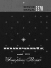Thumbnail Marantz 2270 Service Manual Repair Manual model 2270