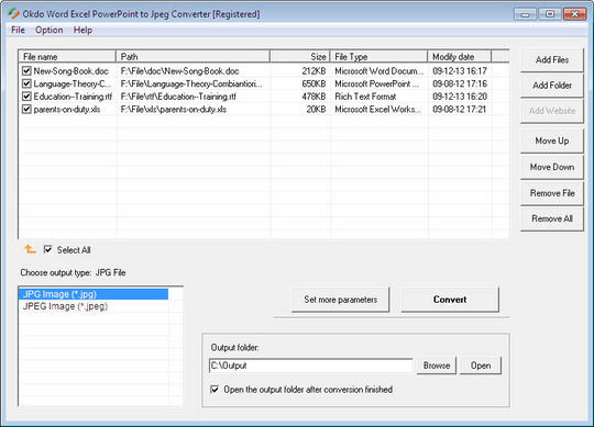 Word To Jpeg: Okdo Word Excel PowerPoint to Jpeg Converter