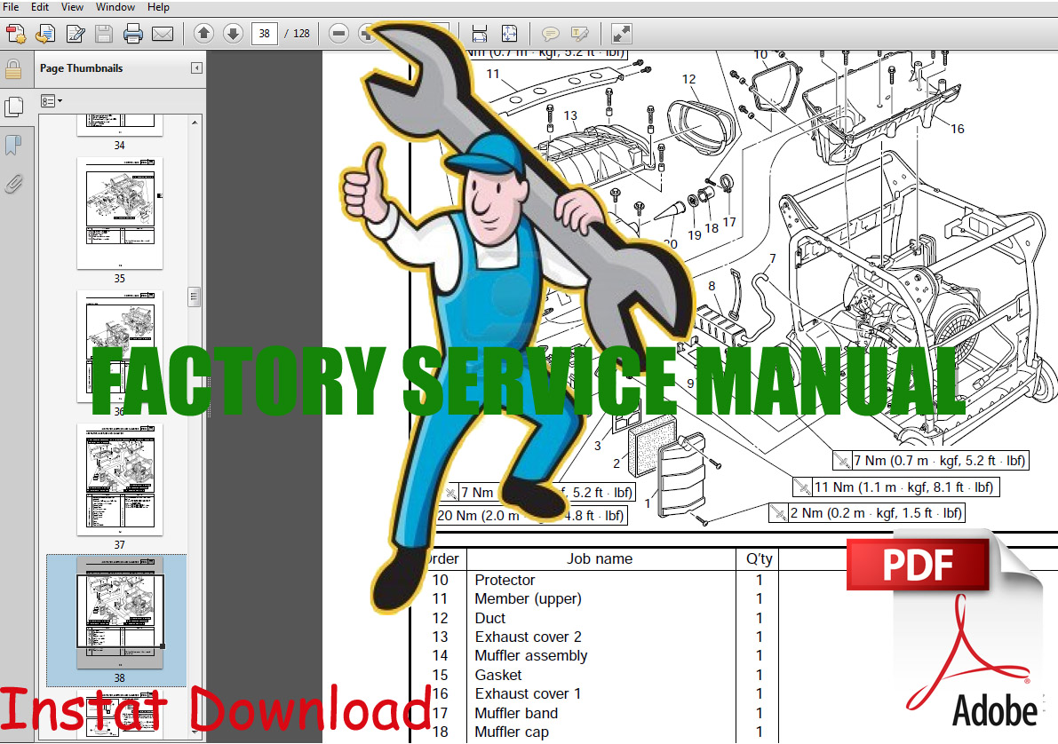 Thumbnail Yamaha EF4600 / EF5200 / EF6600 / YG5200 / YG6600 Generator Service Manual Thumbnail Yamaha EF4600 / EF5200 / EF6600 / YG5200 / YG6600 Generator Service Manual