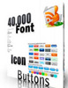 Thumbnail 40000 Collection of Fonts Icons and Buttons