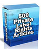 Thumbnail 500 PLR Articles