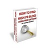 Thumbnail How To Find High PR Blogs - Ebook with MRR