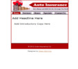 Thumbnail Auto Insurance Mobile Site Template - Mobile Templates