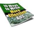 Thumbnail 10 Ways to Write More Effective Ads - eBook with MRR