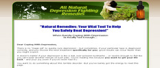 Thumbnail All natural cures for Depression and more!!