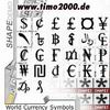 Thumbnail Tymoes World Currency Photoshop Shape - Donwload Addons, Shapes Brushes for adobe photoshop 6.0, 7.0, cs and cs2 not for free