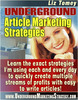 Thumbnail Underground Article Marketing Strategies