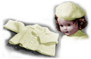 Thumbnail Short Coat and Beret Knitting Patterns for 18-Inch Doll