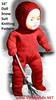 Thumbnail 16 inch Doll Snow Suit Knitting Pattern (.PDF download)