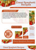 Thumbnail Spaghetti Recipes Website Template PLR - PSD Pack