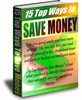 Thumbnail 15 Easy Ways To Save Money PLR Ebook