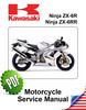 Thumbnail Kawasaki Ninja ZX6R/ZX-6RR K1, B1-B2 Repair Manual (2003-04)