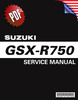 Thumbnail Suzuki GSX-R 750 K8-L0 Repair Manual (2008-10)