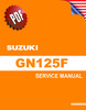 Thumbnail Suzuki GN125F Repair Manual (2015-now)