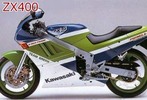 Thumbnail 1990 Kawasaki ZXR400 ZX400-H2 Motorcycle Workshop Service Manual in German