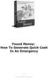 Thumbnail How To Generate Quick Cash in An Emergency