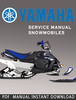 Thumbnail Yamaha SR540 G/H Snowmobile Service Repair Manual Download