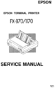 Thumbnail Epson FX870_FZ1170 Service Manual