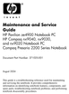 Thumbnail HP Pavilion ZE4900 Maintenance and Service Guide