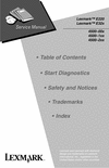 Thumbnail Lexmark E220_E32x Service Manual